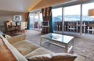 Allgäu Sonne Suite Wohnraum in der Allgäu Sonne Suite
