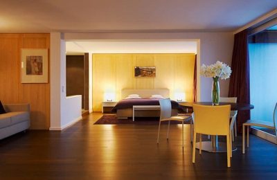 Allgäu Sonne Suite Südseid Bett in der Allgäu Sonne Suite Südseite