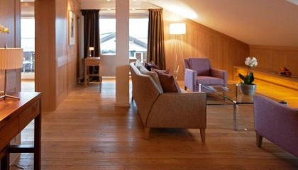 Suite Alpin Wohnraum in der Suite Alpin