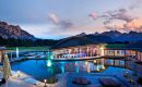 Hotel König Ludwig Beleuchteter Wellnessbereich am Abend im König Ludwig