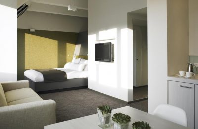 Aspria Appartement Wohnraum im Aspria apartment