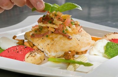 Fischfilet Gericht mit Fischfilet
