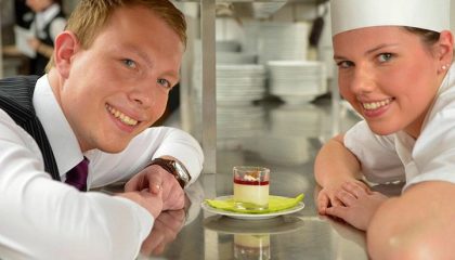 Küchenteam Mann und Frau vom Küchenteam