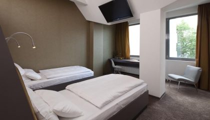Zweibettzimmer Zwei Betten im Zweibettzimmer