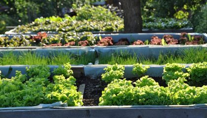 Gemüsegarten Ordentlich gepfleter Gemüsegarten