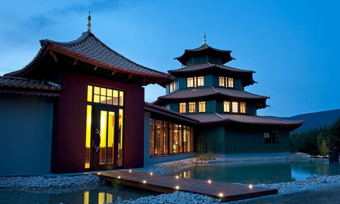 Wellnesspagode Gebäude Pagode
