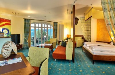 Turmsuite “Blaue Lagune” Wohnraum Turmsuite