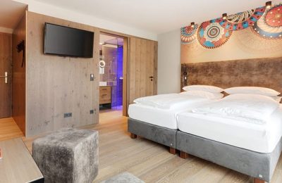 Doppelzimmer Hof Schick Bett im Doppelzimmer Hof Schick