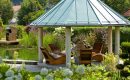 Garten Überdachte Sitzgelegenheit im Garten