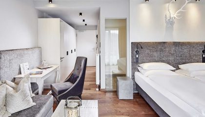 Luxus-Lofts Bett in einem Luxus-Loft