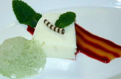 Nachspielse Süße Nachspeise des Hotels