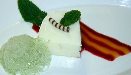 Nachspielse Süße Nachspeise des Hotels