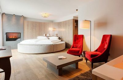 Runai Kuschelsuite Bett und Wohnraum in der Runai Kuschelsuite
