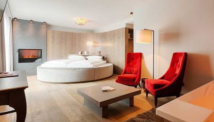 Runai Kuschelsuite Bett und Wohnraum in der Runai Kuschelsuite