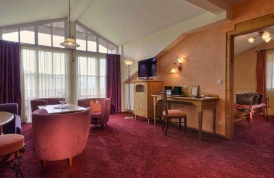 Familiensuite Wohnraum in der Familiensuite