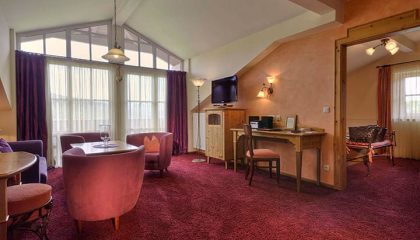 Familiensuite Wohnraum in der Familiensuite