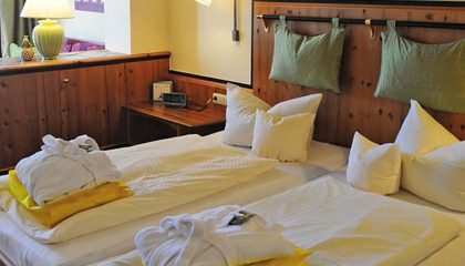 Komfort Doppelzimmer Bett im Komfort Doppelzimmer