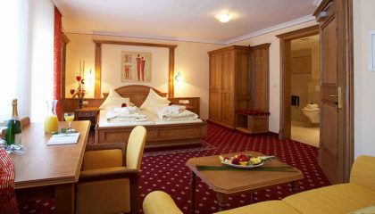 Bett Bett in einem Zimmer vom Das Götzfried