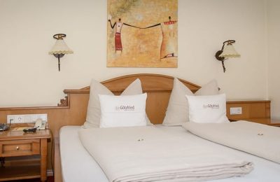 Landhaus Suite Bett in der Landhaus Suite