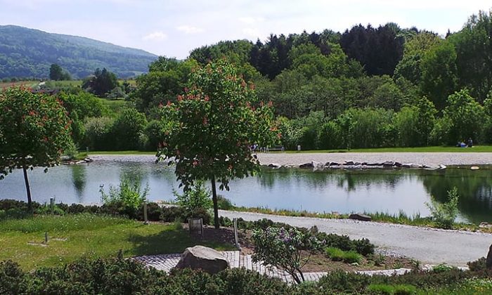 Feng-Shui-Kurpark Kurpark mit See und zahlreichen Pflanzen