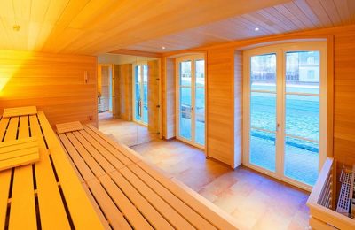 Sauna Orang leuchtende Sauna