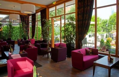 Garten Garten Bistro mit Blick auf die Natur