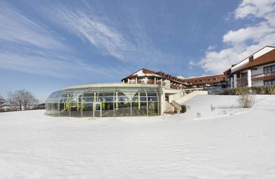 Winter Verschneites Hotel Fürstenhof im Winter