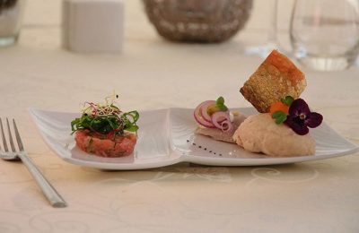 Bodenseefisch Frisches Fischgericht im Hotel Helvetia