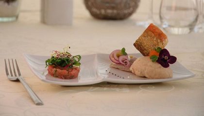 Bodenseefisch Frisches Fischgericht im Hotel Helvetia