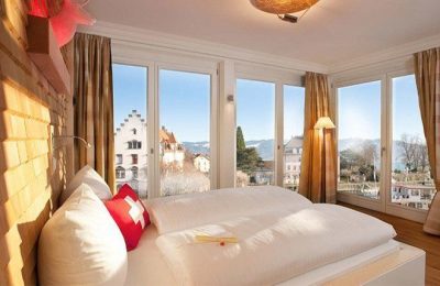 Swiss Mountain Bett im Zimmer Swiss Mountain