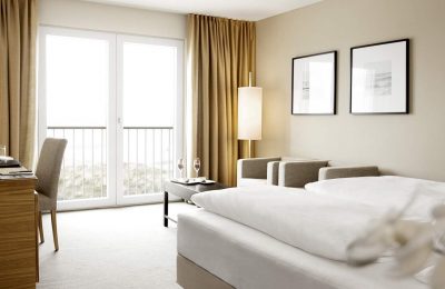 Doppelzimmer Superior Bett im Doppelzimmer Superior