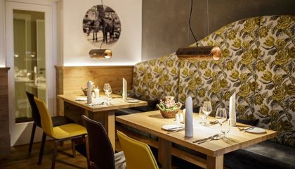 Bierstube Gedeckte Tisch in der Bierstube