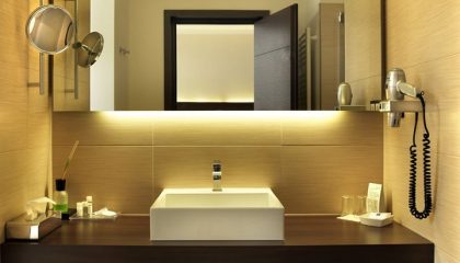 Doppelzimmer Lichtflügel Talseite Bad Bad im Doppelzimmer Lichtflügel Talseite
