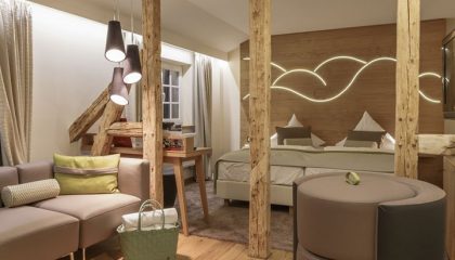 Doppelzimmer im Stammhaus Wohnraum im Doppelzimmer im Stammhaus
