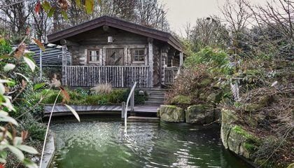 Finnische Kelo Sauna Holzhütte mit finnishcer Sauna
