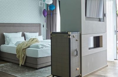 Junior Suite Tiffany Bett und Wohnraum in der Junior Suite Tiffany