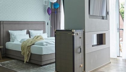 Junior Suite Tiffany Bett und Wohnraum in der Junior Suite Tiffany