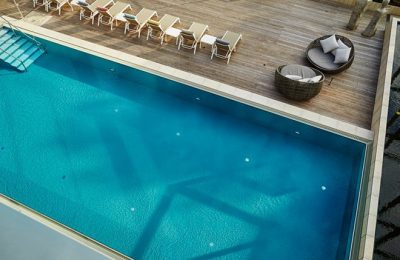Outdoor Pool Luftaufnahme vom Outdoor Pool