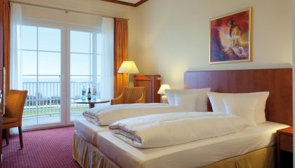 Doppelzimmer Bett im Doppelzimmer