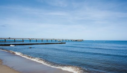 Ostsee Kurzlaub Blick auf die Ostsee vom Strand aus